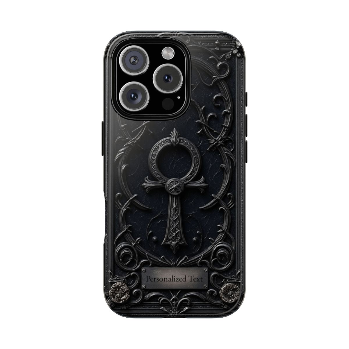 Personalized Gothic Ankh Phone Case – Dark Aesthetic Custom Gift