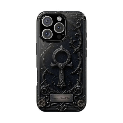 Personalized Gothic Ankh Phone Case – Dark Aesthetic Custom Gift