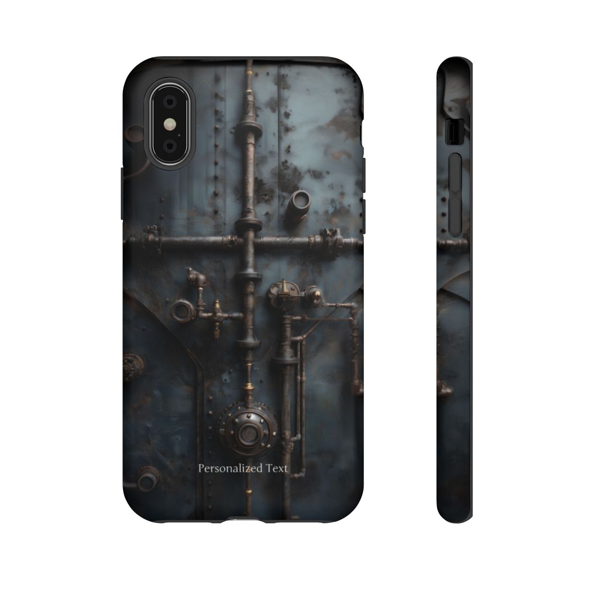 Personalized Steampunk Industrial Pipes Phone Case – Vintage Mechanical Machinery Cover for iPhone, Samsung Galaxy & Google Pixel