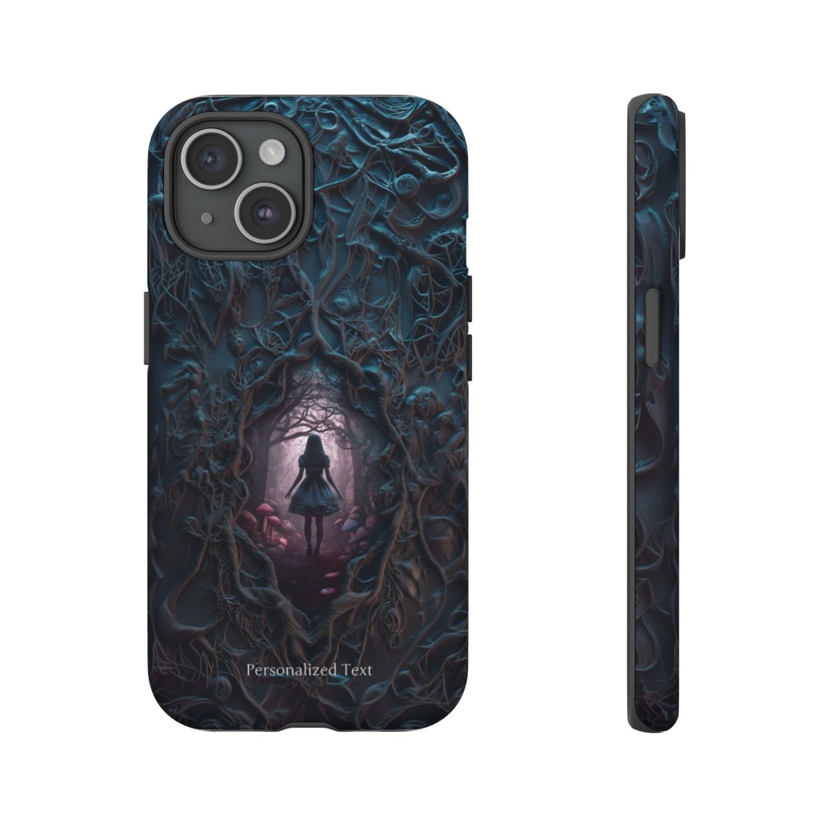 Personalized Dark Enchanted Forest Phone Case – Gothic Fairy Tale Portal Cover for iPhone, Samsung Galaxy & Google Pixel
