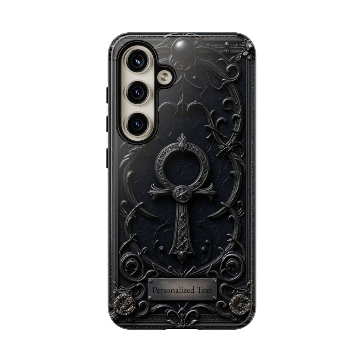 Personalized Gothic Ankh Phone Case – Dark Aesthetic Custom Gift