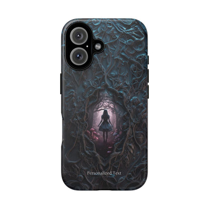 Personalized Dark Enchanted Forest Phone Case – Gothic Fairy Tale Portal Cover for iPhone, Samsung Galaxy & Google Pixel