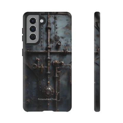 Personalized Steampunk Industrial Pipes Phone Case – Vintage Mechanical Machinery Cover for iPhone, Samsung Galaxy & Google Pixel
