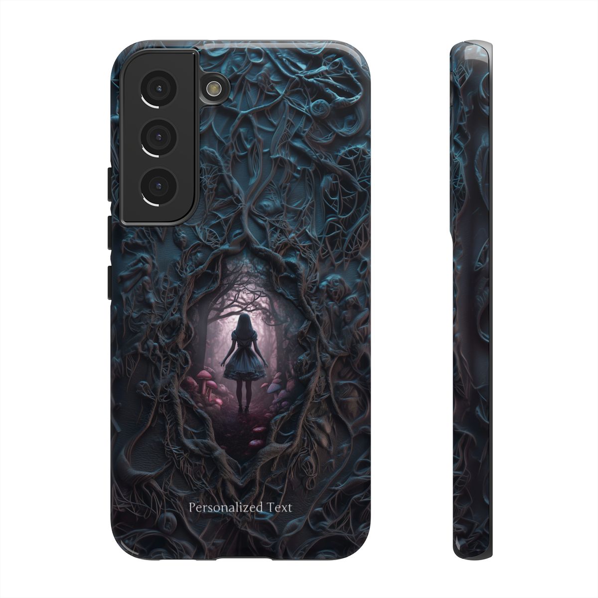 Personalized Dark Enchanted Forest Phone Case – Gothic Fairy Tale Portal Cover for iPhone, Samsung Galaxy & Google Pixel