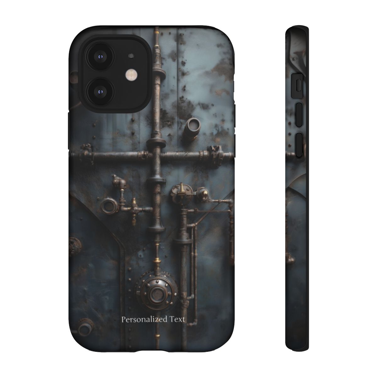 Personalized Steampunk Industrial Pipes Phone Case – Vintage Mechanical Machinery Cover for iPhone, Samsung Galaxy & Google Pixel