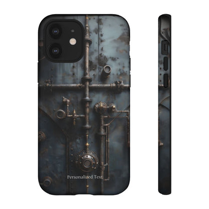 Personalized Steampunk Industrial Pipes Phone Case – Vintage Mechanical Machinery Cover for iPhone, Samsung Galaxy & Google Pixel