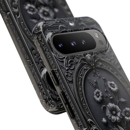 Personalized Gothic Floral Phone Case - Elegant Victorian Design
