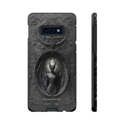 Dark Gothic Demon Phone Case – Personalized Hellbound Bat Wing Creature Design for iPhone, Galaxy & Pixel (Glossy Finish)