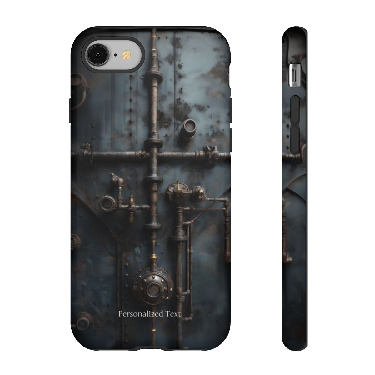Personalized Steampunk Industrial Pipes Phone Case – Vintage Mechanical Machinery Cover for iPhone, Samsung Galaxy & Google Pixel