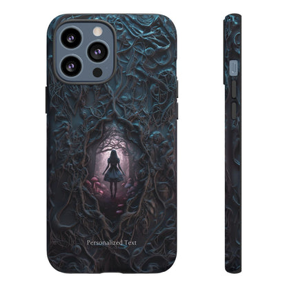 Personalized Dark Enchanted Forest Phone Case – Gothic Fairy Tale Portal Cover for iPhone, Samsung Galaxy & Google Pixel