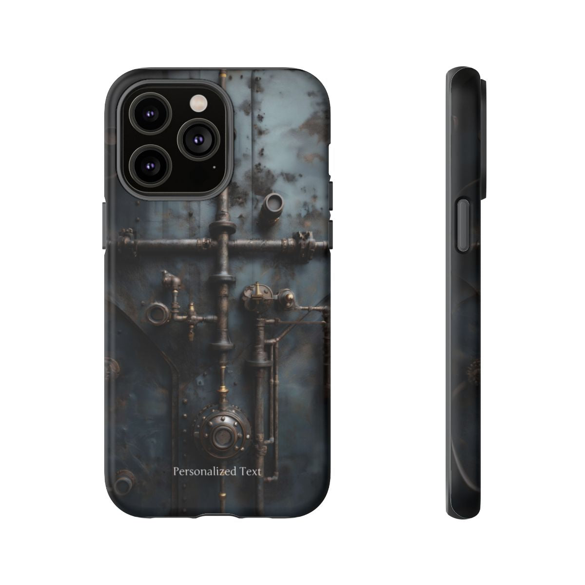 Personalized Steampunk Industrial Pipes Phone Case – Vintage Mechanical Machinery Cover for iPhone, Samsung Galaxy & Google Pixel