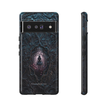 Personalized Dark Enchanted Forest Phone Case – Gothic Fairy Tale Portal Cover for iPhone, Samsung Galaxy & Google Pixel