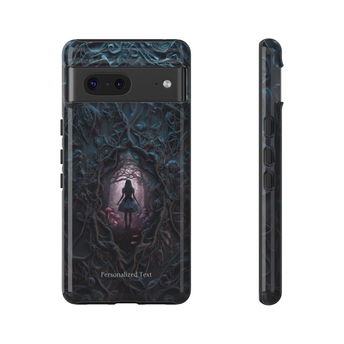 Personalized Dark Enchanted Forest Phone Case – Gothic Fairy Tale Portal Cover for iPhone, Samsung Galaxy & Google Pixel