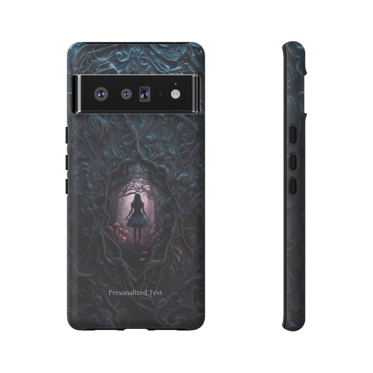 Personalized Dark Enchanted Forest Phone Case – Gothic Fairy Tale Portal Cover for iPhone, Samsung Galaxy & Google Pixel