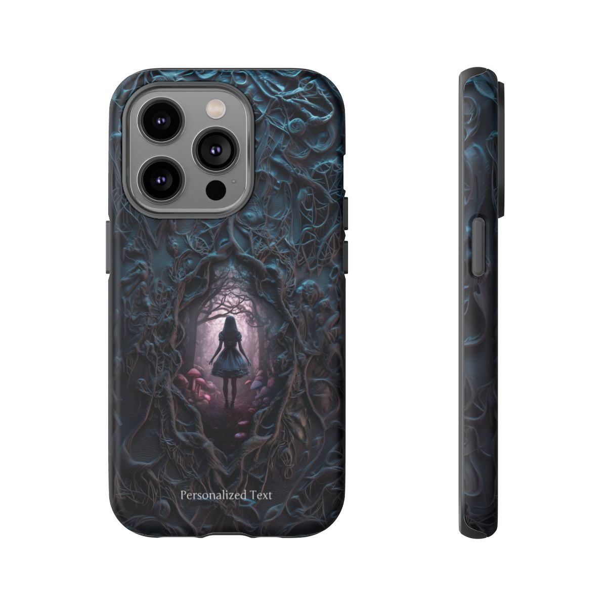 Personalized Dark Enchanted Forest Phone Case – Gothic Fairy Tale Portal Cover for iPhone, Samsung Galaxy & Google Pixel