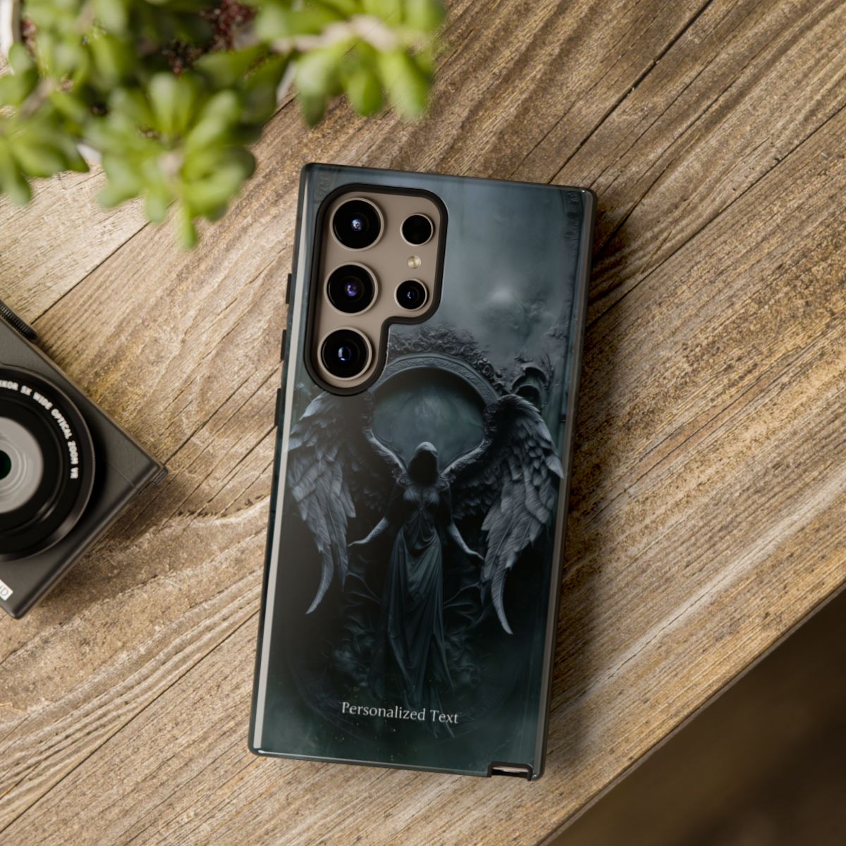 Personalized Dark Angel Phone Case – Gothic Fallen Angel Fantasy Art for iPhone, Samsung Galaxy & Google Pixel