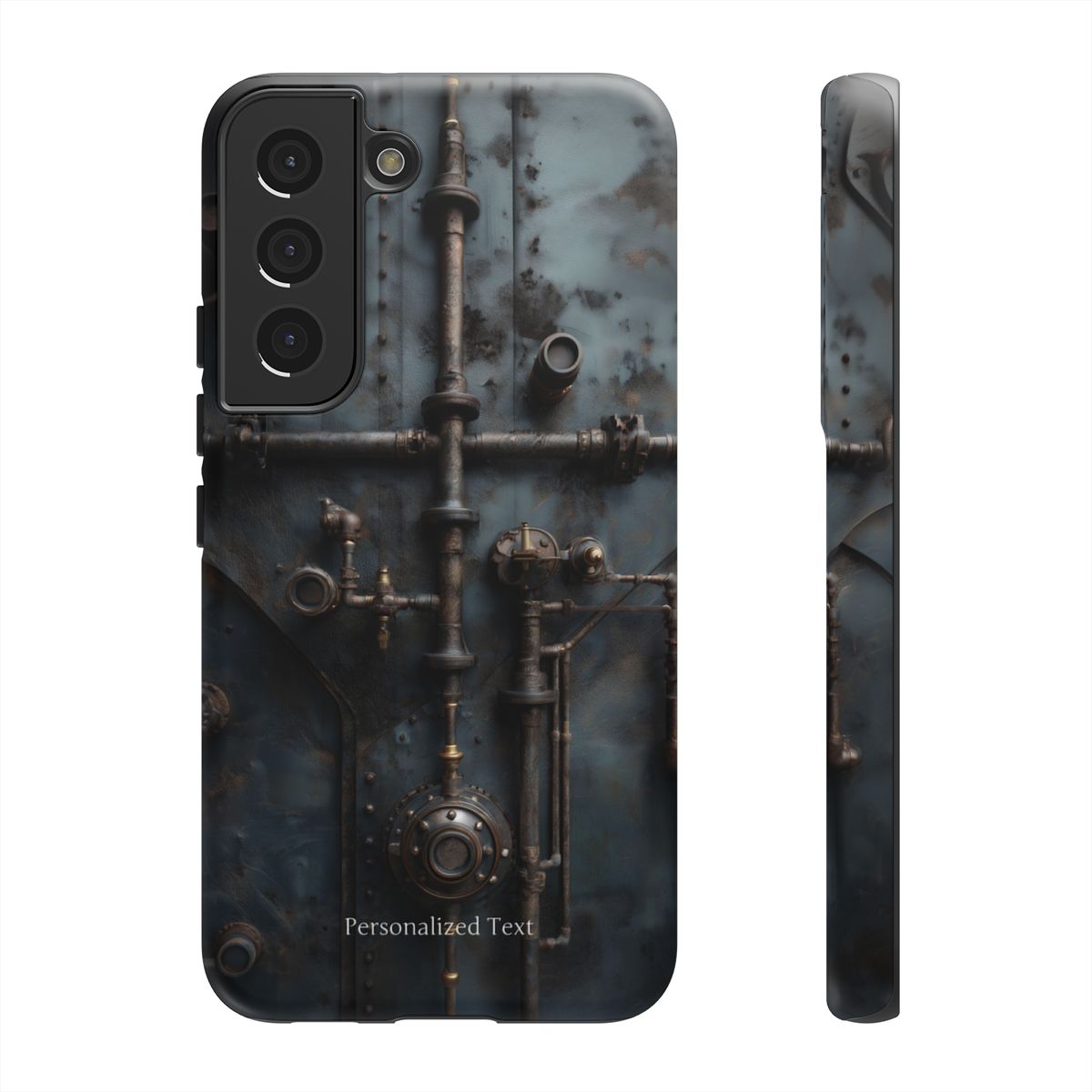 Personalized Steampunk Industrial Pipes Phone Case – Vintage Mechanical Machinery Cover for iPhone, Samsung Galaxy & Google Pixel