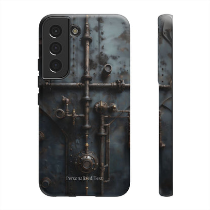 Personalized Steampunk Industrial Pipes Phone Case – Vintage Mechanical Machinery Cover for iPhone, Samsung Galaxy & Google Pixel
