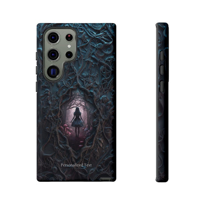 Personalized Dark Enchanted Forest Phone Case – Gothic Fairy Tale Portal Cover for iPhone, Samsung Galaxy & Google Pixel