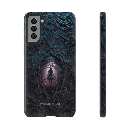 Personalized Dark Enchanted Forest Phone Case – Gothic Fairy Tale Portal Cover for iPhone, Samsung Galaxy & Google Pixel