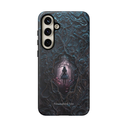 Personalized Dark Enchanted Forest Phone Case – Gothic Fairy Tale Portal Cover for iPhone, Samsung Galaxy & Google Pixel