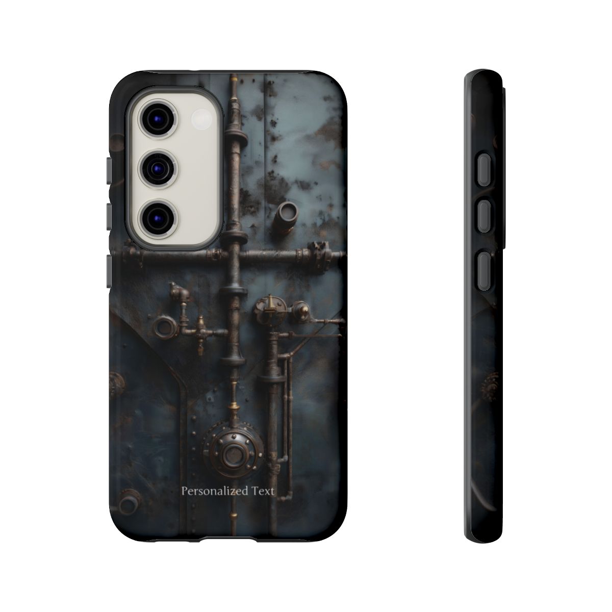 Personalized Steampunk Industrial Pipes Phone Case – Vintage Mechanical Machinery Cover for iPhone, Samsung Galaxy & Google Pixel
