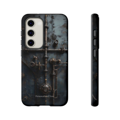 Personalized Steampunk Industrial Pipes Phone Case – Vintage Mechanical Machinery Cover for iPhone, Samsung Galaxy & Google Pixel