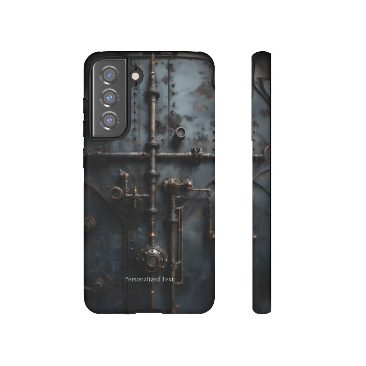 Personalized Steampunk Industrial Pipes Phone Case – Vintage Mechanical Machinery Cover for iPhone, Samsung Galaxy & Google Pixel