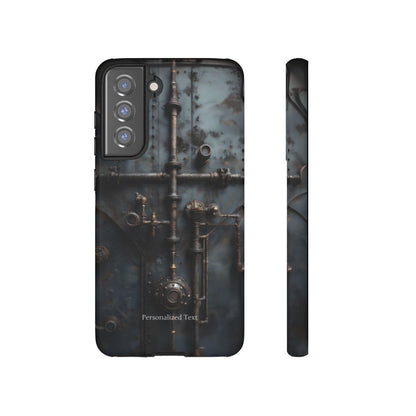 Personalized Steampunk Industrial Pipes Phone Case – Vintage Mechanical Machinery Cover for iPhone, Samsung Galaxy & Google Pixel