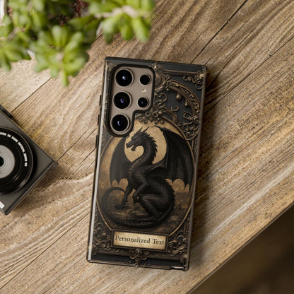 Personalized Gothic Dragon Phone Case - Fierce Elegance Meets Dark Fantasy