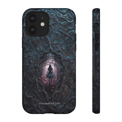 Personalized Dark Enchanted Forest Phone Case – Gothic Fairy Tale Portal Cover for iPhone, Samsung Galaxy & Google Pixel