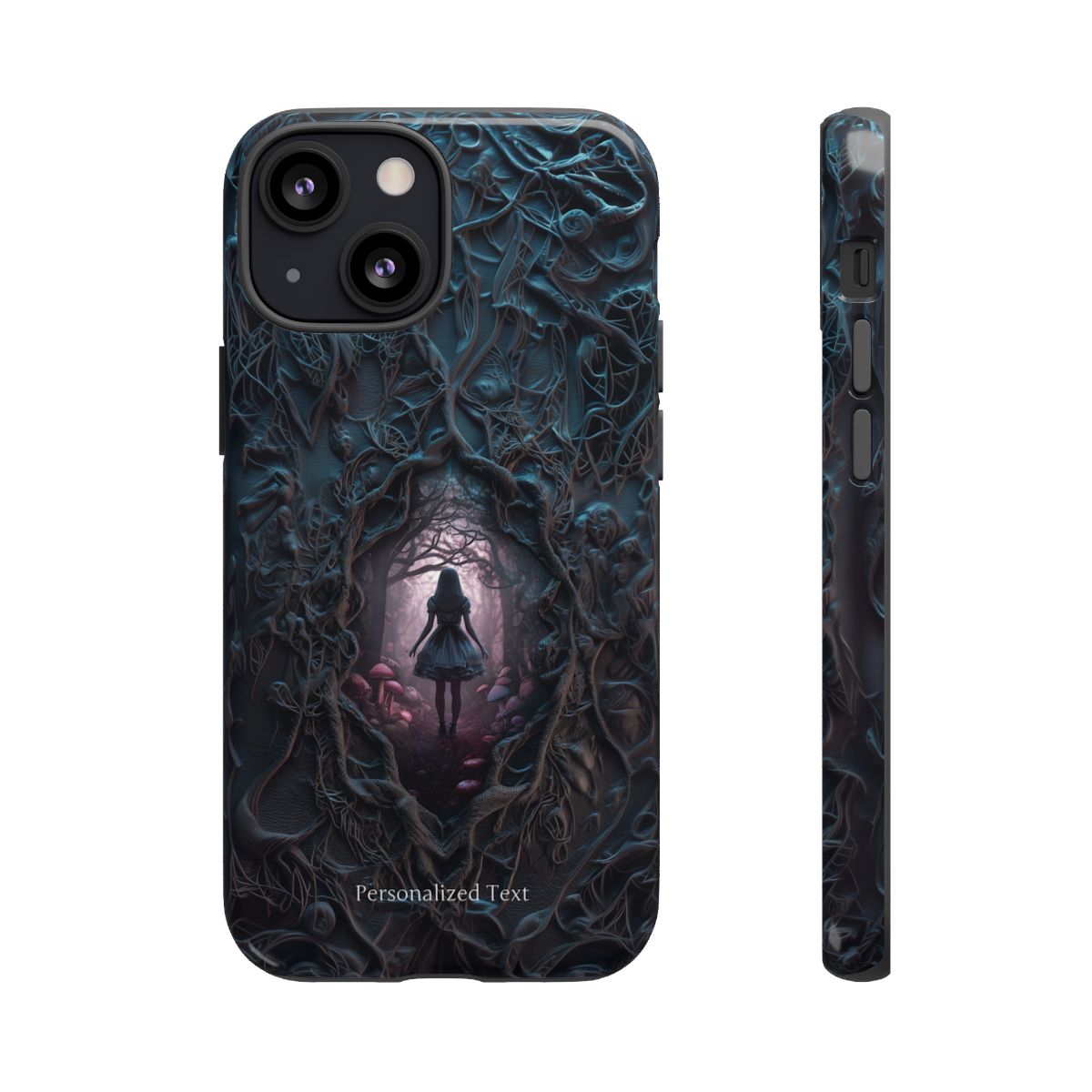 Personalized Dark Enchanted Forest Phone Case – Gothic Fairy Tale Portal Cover for iPhone, Samsung Galaxy & Google Pixel