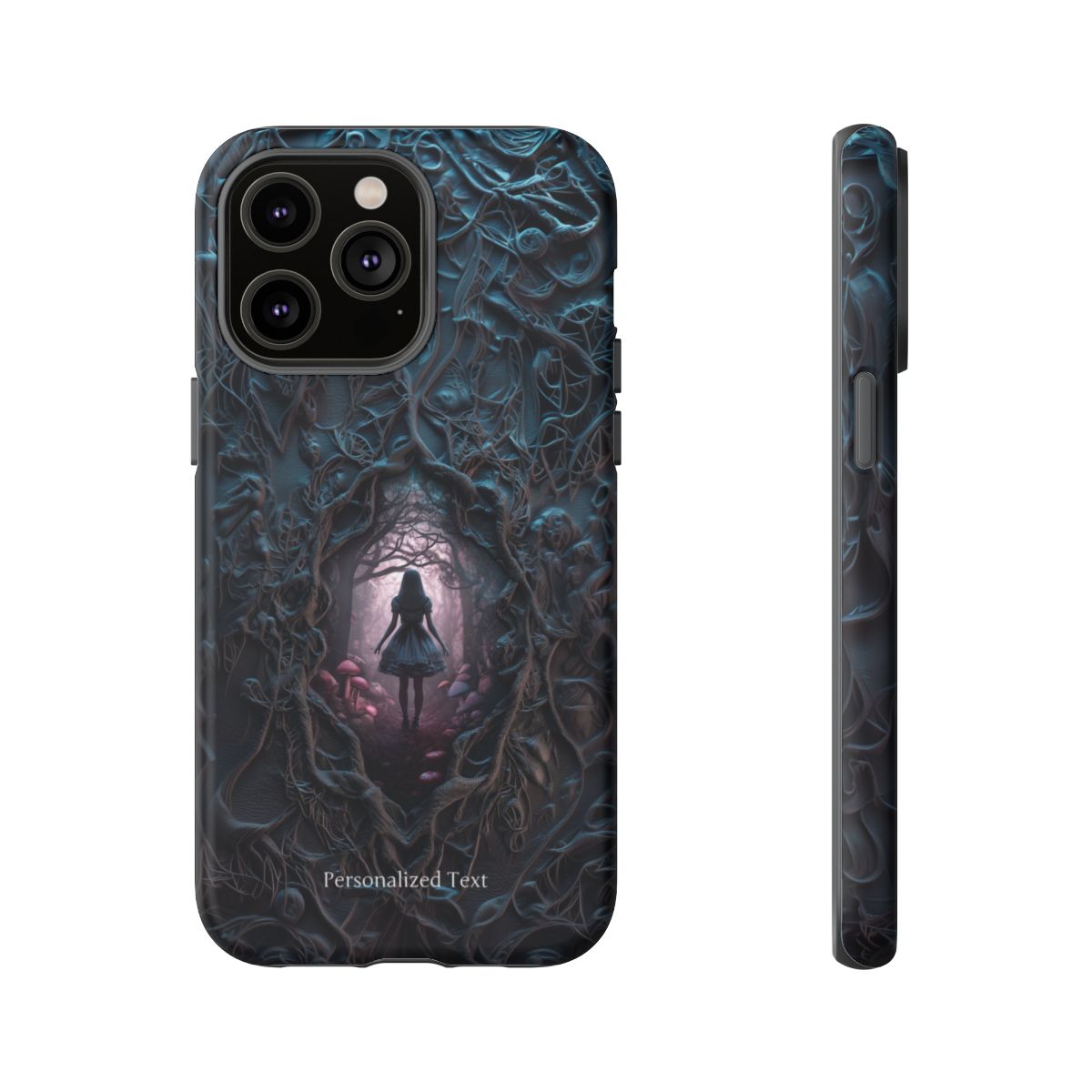 Personalized Dark Enchanted Forest Phone Case – Gothic Fairy Tale Portal Cover for iPhone, Samsung Galaxy & Google Pixel