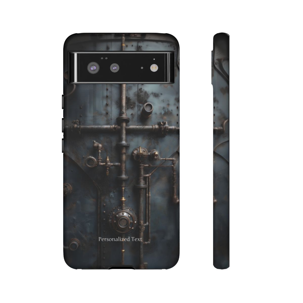 Personalized Steampunk Industrial Pipes Phone Case – Vintage Mechanical Machinery Cover for iPhone, Samsung Galaxy & Google Pixel