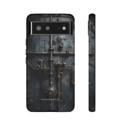 Personalized Steampunk Industrial Pipes Phone Case – Vintage Mechanical Machinery Cover for iPhone, Samsung Galaxy & Google Pixel