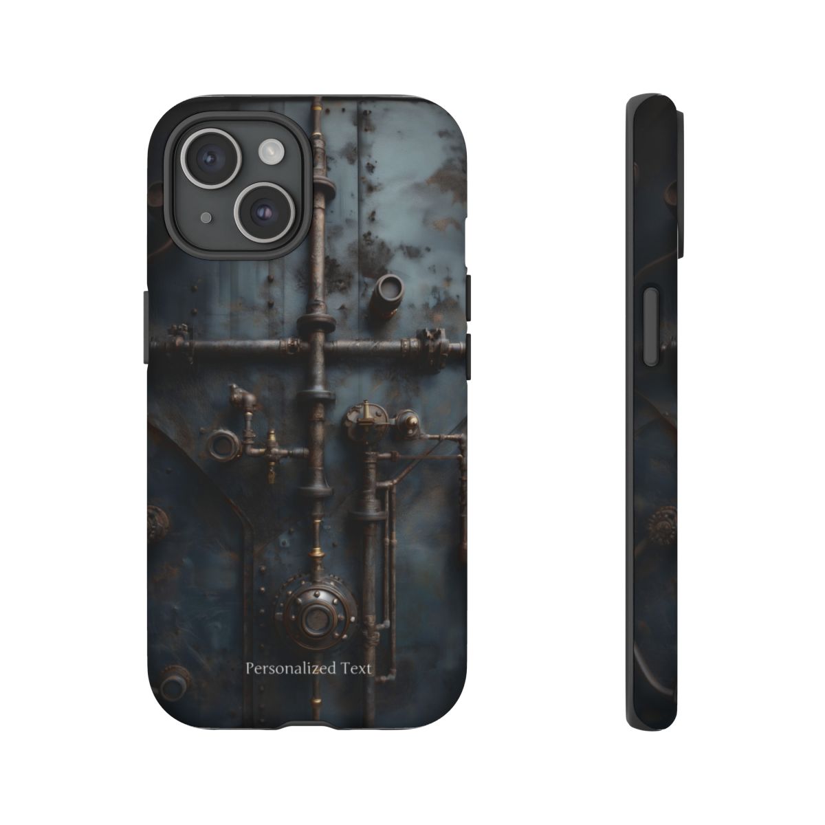 Personalized Steampunk Industrial Pipes Phone Case – Vintage Mechanical Machinery Cover for iPhone, Samsung Galaxy & Google Pixel