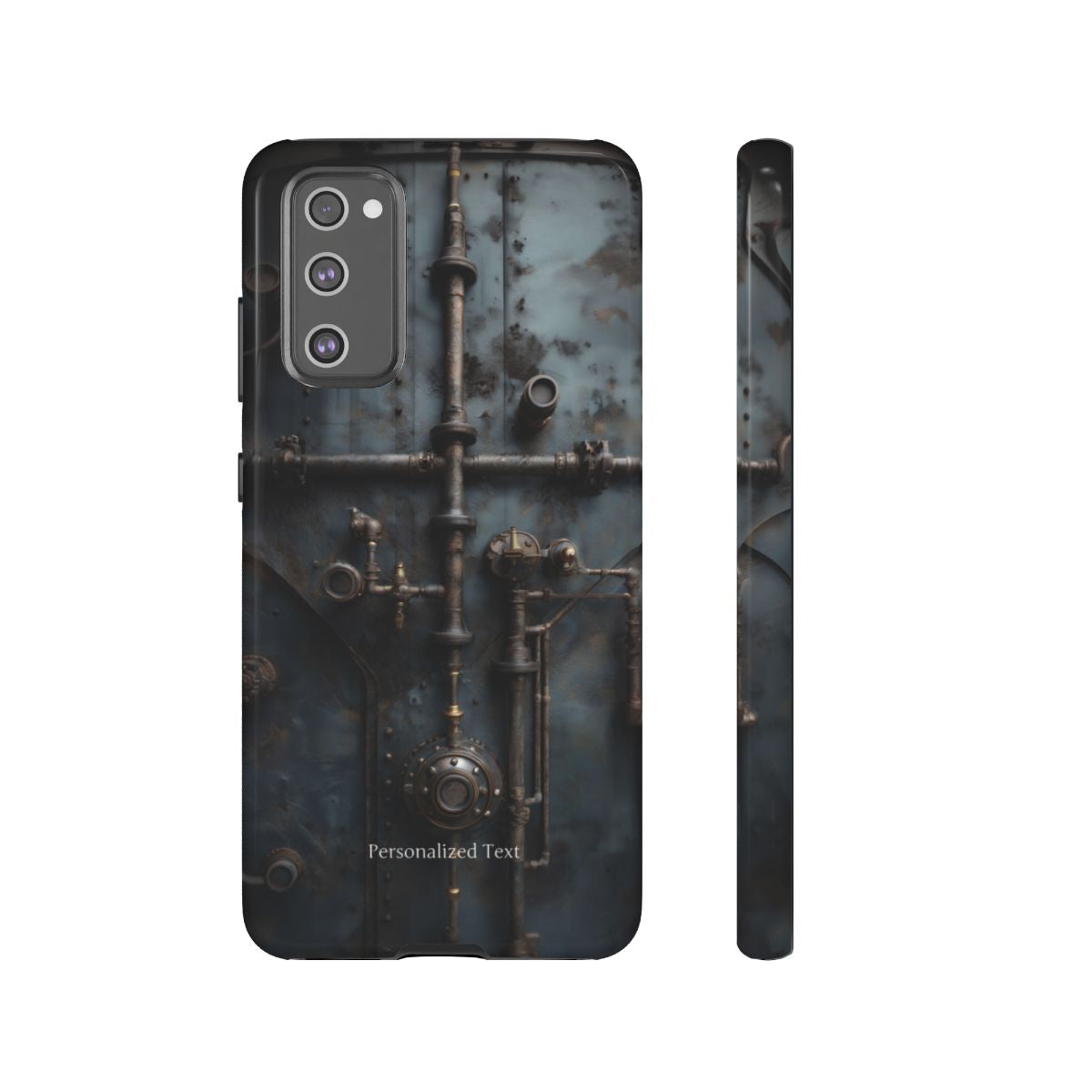 Personalized Steampunk Industrial Pipes Phone Case – Vintage Mechanical Machinery Cover for iPhone, Samsung Galaxy & Google Pixel