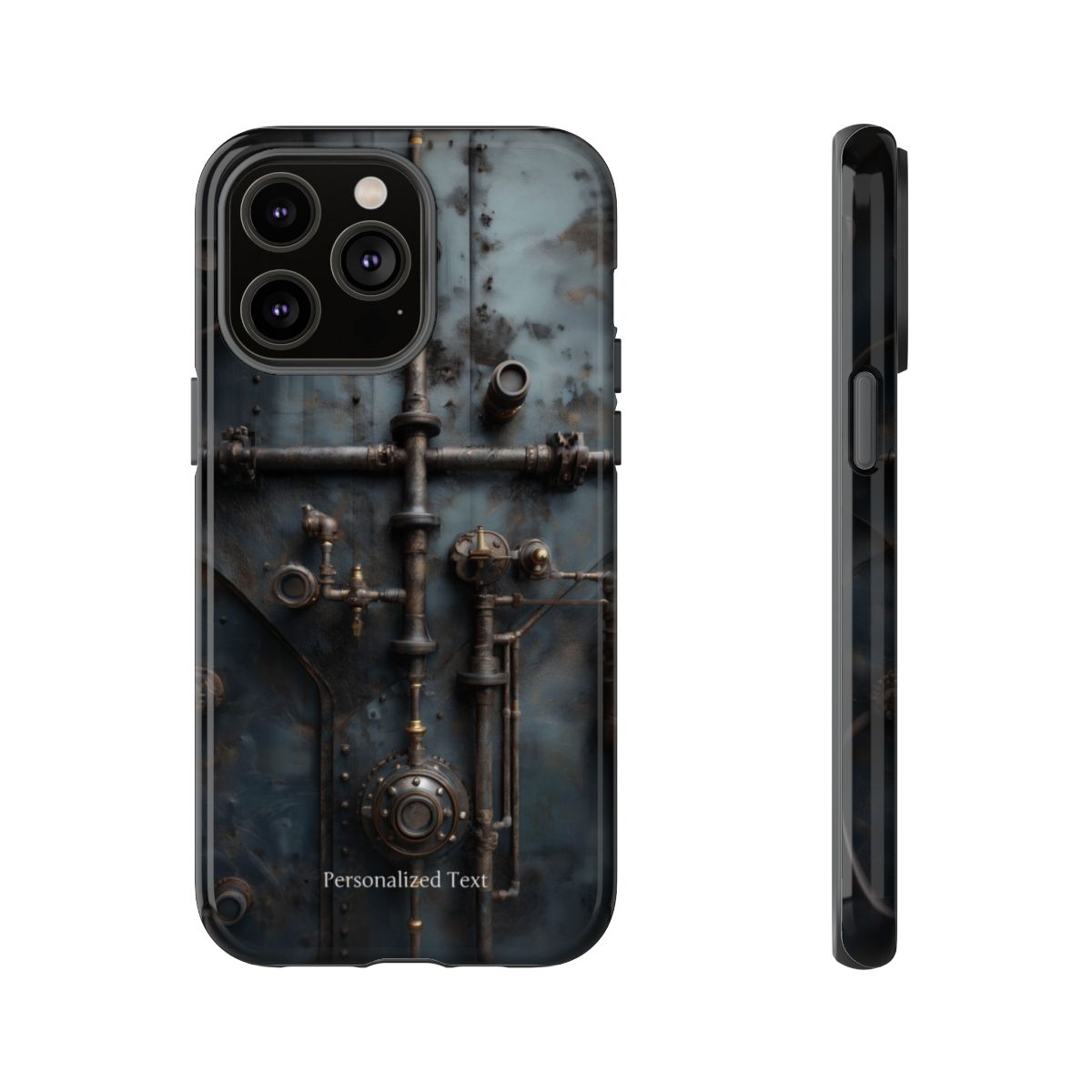 Personalized Steampunk Industrial Pipes Phone Case – Vintage Mechanical Machinery Cover for iPhone, Samsung Galaxy & Google Pixel