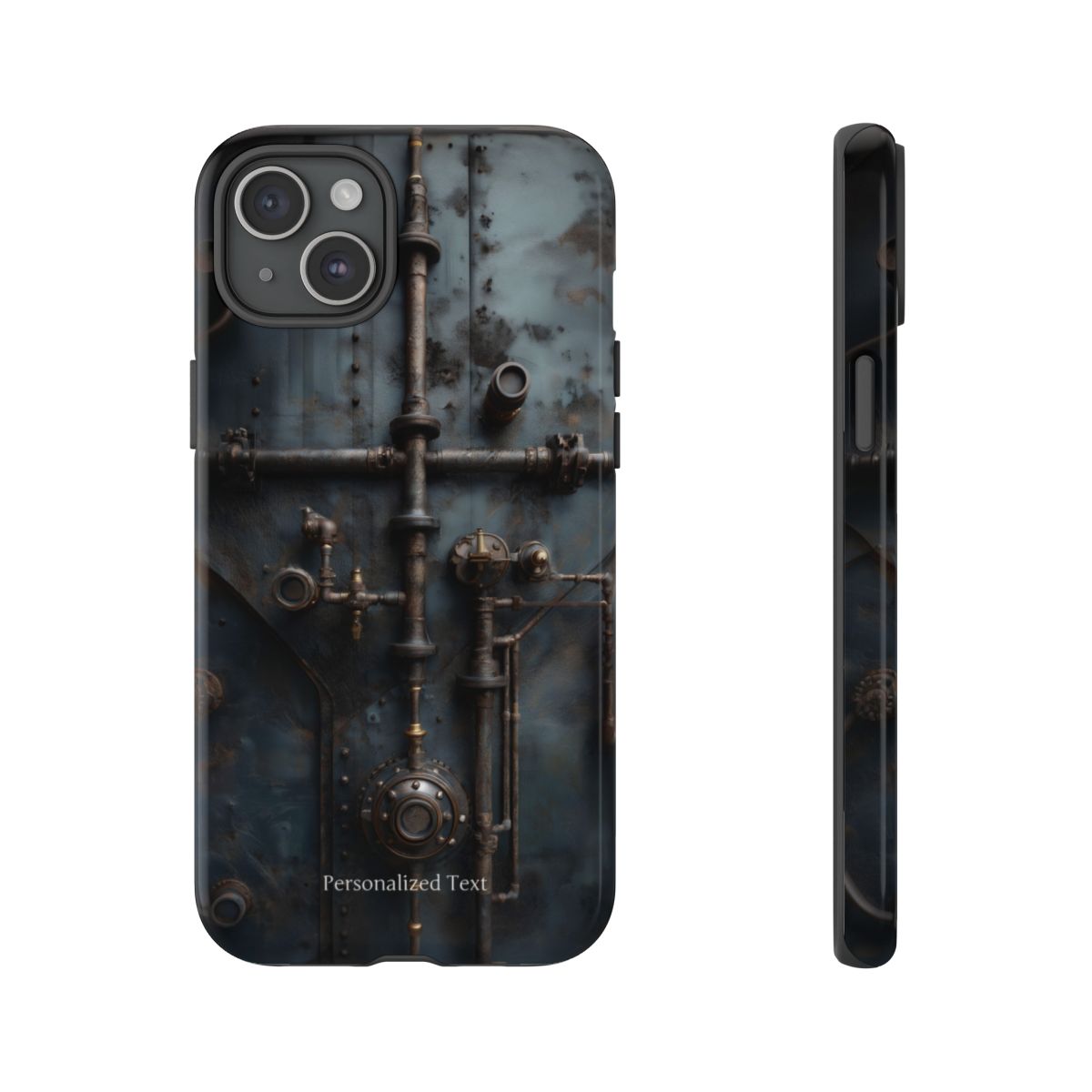 Personalized Steampunk Industrial Pipes Phone Case – Vintage Mechanical Machinery Cover for iPhone, Samsung Galaxy & Google Pixel