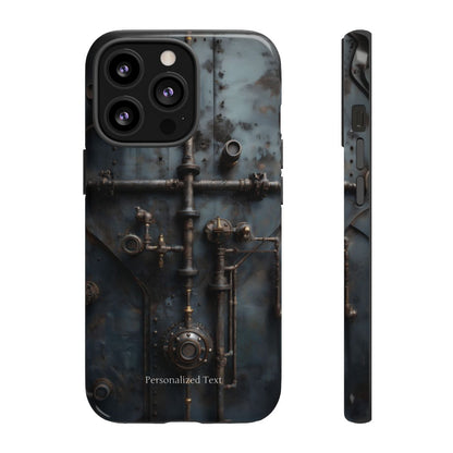 Personalized Steampunk Industrial Pipes Phone Case – Vintage Mechanical Machinery Cover for iPhone, Samsung Galaxy & Google Pixel