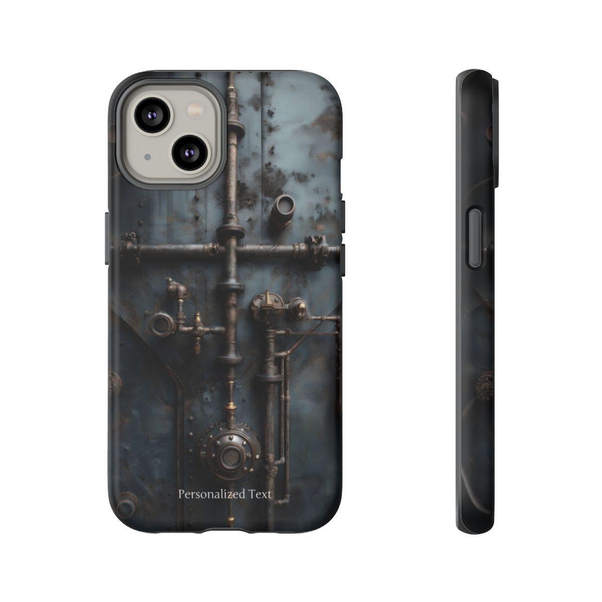 Personalized Steampunk Industrial Pipes Phone Case – Vintage Mechanical Machinery Cover for iPhone, Samsung Galaxy & Google Pixel