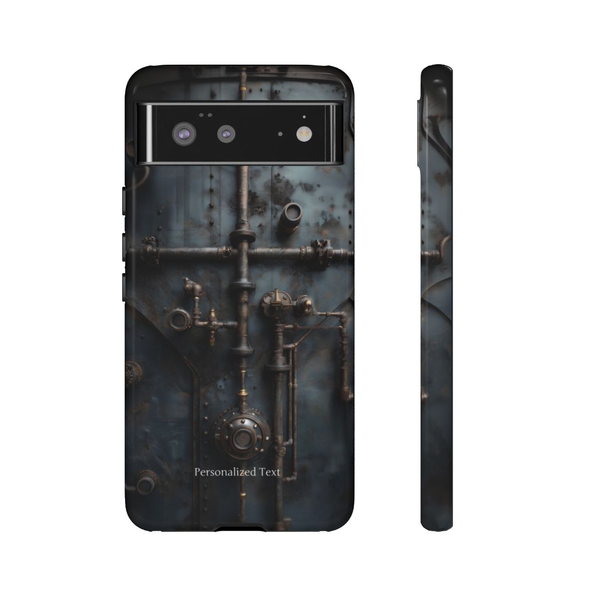 Personalized Steampunk Industrial Pipes Phone Case – Vintage Mechanical Machinery Cover for iPhone, Samsung Galaxy & Google Pixel