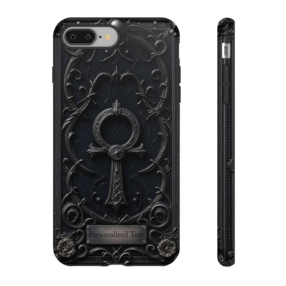 Personalized Gothic Ankh Phone Case – Dark Aesthetic Custom Gift
