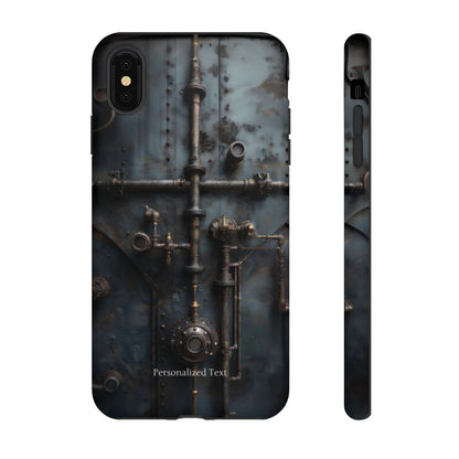 Personalized Steampunk Industrial Pipes Phone Case – Vintage Mechanical Machinery Cover for iPhone, Samsung Galaxy & Google Pixel