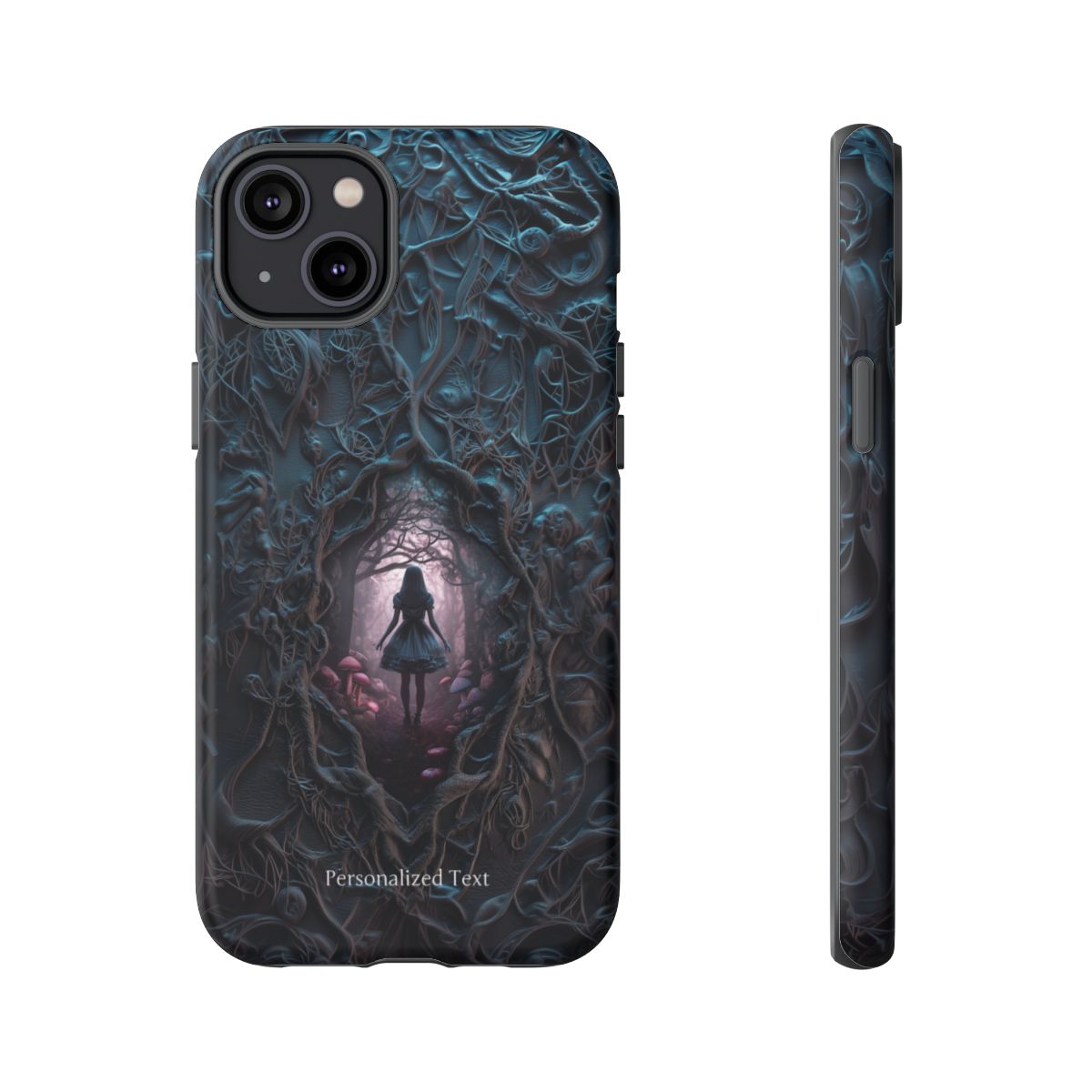Personalized Dark Enchanted Forest Phone Case – Gothic Fairy Tale Portal Cover for iPhone, Samsung Galaxy & Google Pixel