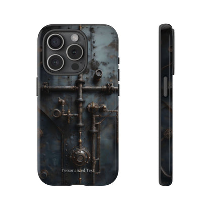 Personalized Steampunk Industrial Pipes Phone Case – Vintage Mechanical Machinery Cover for iPhone, Samsung Galaxy & Google Pixel