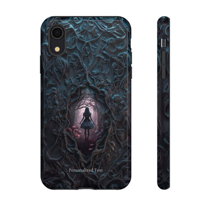 Personalized Dark Enchanted Forest Phone Case – Gothic Fairy Tale Portal Cover for iPhone, Samsung Galaxy & Google Pixel