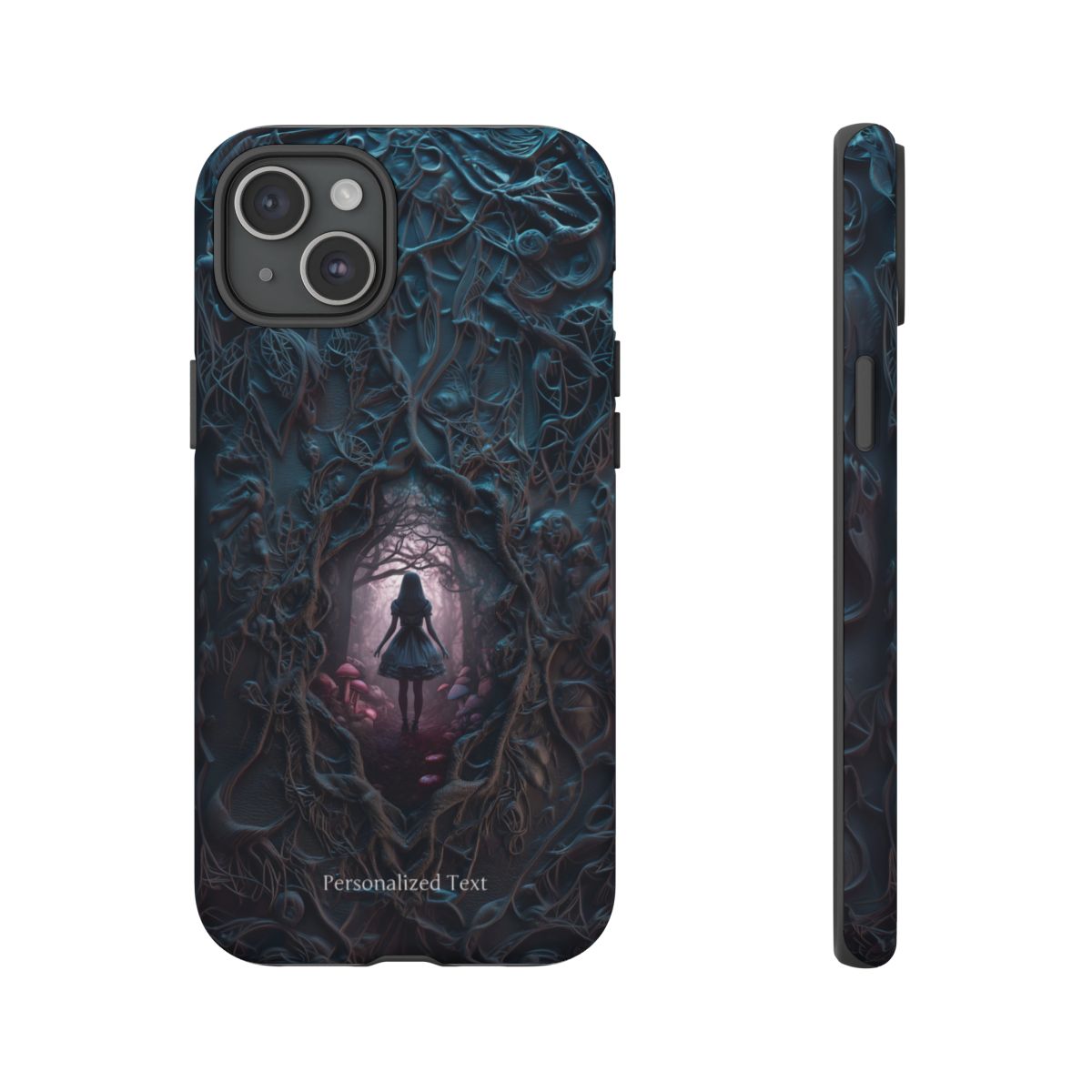 Personalized Dark Enchanted Forest Phone Case – Gothic Fairy Tale Portal Cover for iPhone, Samsung Galaxy & Google Pixel