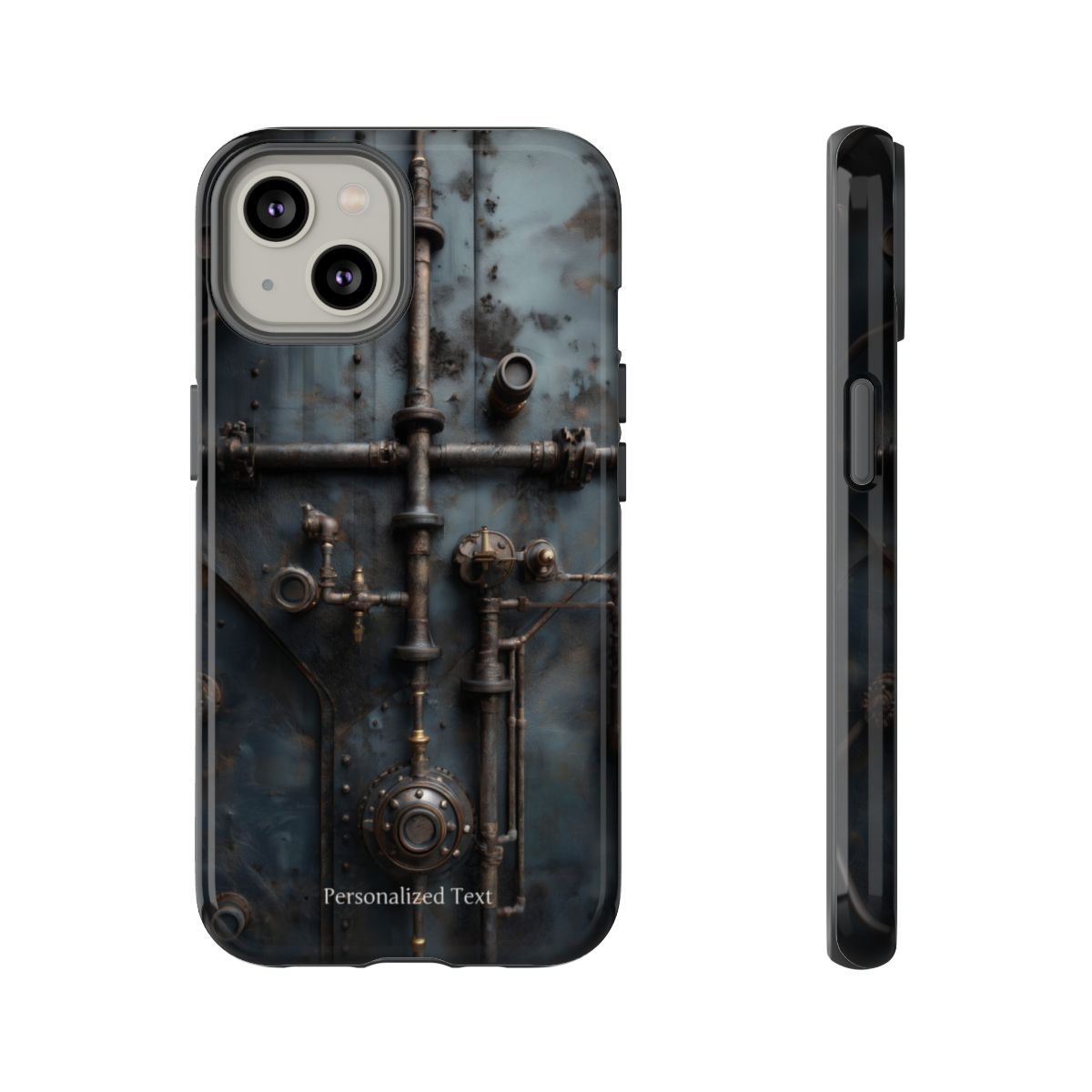 Personalized Steampunk Industrial Pipes Phone Case – Vintage Mechanical Machinery Cover for iPhone, Samsung Galaxy & Google Pixel