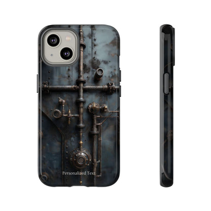 Personalized Steampunk Industrial Pipes Phone Case – Vintage Mechanical Machinery Cover for iPhone, Samsung Galaxy & Google Pixel